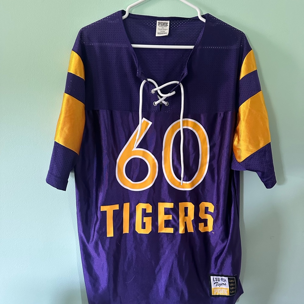 LSU PINK Victoria's Secret Purple Mesh Jersey